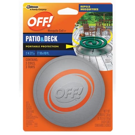 Off Off 75204 New Mosquito Coil Starter; 1.41 x 5.75 x 8.25 in. 141228